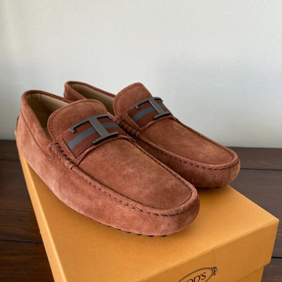 Tod's Men's Rust Suede CA75 Nastro Gommini 122 Loafer Shoe. XXM0GW0CT50RE0S204 - Picture 11 of 11